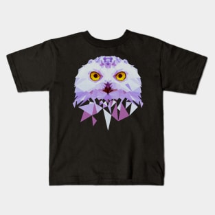 Owl Polygon Face Kids T-Shirt